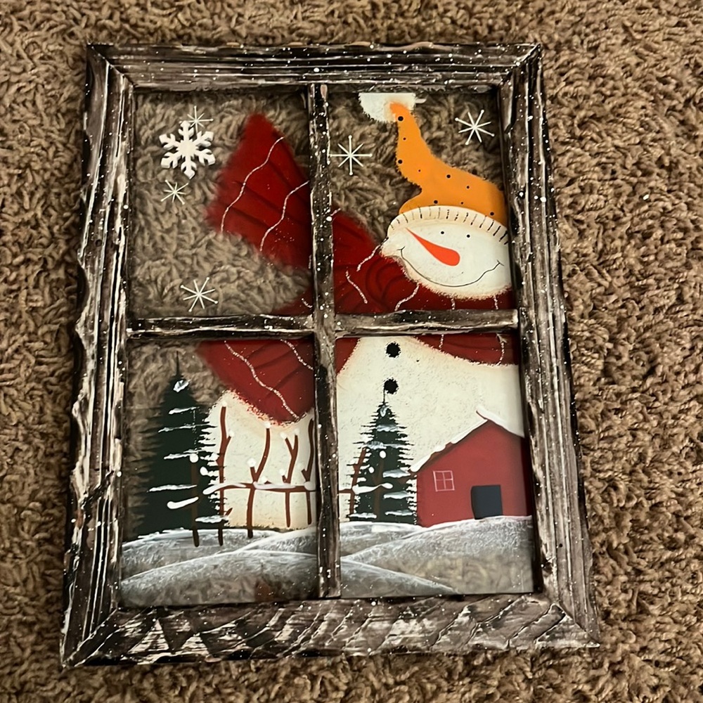 Glass christmas decor